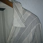 ZARA  L Beige Wrap Top Indian Striped Cotton Long Dress Photo 2