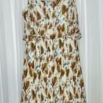Gilli Brown Tan Pleated Mini Sundress Size L Photo 0