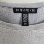 Eileen Fisher Tencel Silk Blend Tunic Sweater Top Short Sleeve Scoop Neck Photo 4