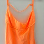 ZARA  Satin Effect Cut Out Mini Dress Tangerine Orange Size Medium Photo 1