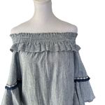 MISA Los Angeles - Vanessa Denim
Chambray Off Shoulder Dress Sz XS Photo 3