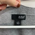 a.n.a . women's gray button front pocket long deep v-neck casual cardigan sweater Photo 2