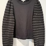 Splendid NEW  Sweatshirt Womens Medium Sequin Stretch Whimsigoth Dark Romantic Photo 0