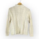 Madewell  Grenville Cableknit Sweater Women's Small Cream Wool Blend Mockneck Photo 3