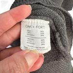 Oak + Fort  Gray Striped Sleeve Sweater Photo 5