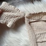 Sage The Label Off The Shoulder Pinstripe Jumpsuit Photo 6