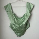 Princess Polly Curve Cornell Green Satin Corset Top Plus Size 16 Photo 6