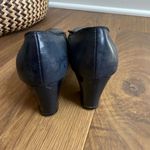 Vintage 60s 70s Imperial Block 2.5” Heel Shoes Navy Blue Black Red Grey 7 Photo 4