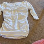 Boston Proper  white blouse L Photo 2