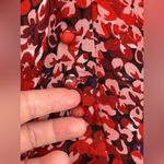 The Kooples FLOWING RED DRESS WITH FLORAL MOTIF SIZE 0 Photo 8