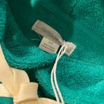 Outerknown NWT  Size S Teal Green Terry Knit Pullover Hoodie Top Kangaroo Pocket Photo 11