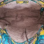Foley + Corinna Kayla Lemon & Teal Floral Print Vegan Foldover Tote Bag Photo 4