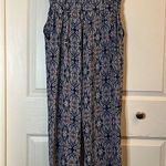 Oober Swank Blue Strapless Jumpsuit Size Large Photo 1