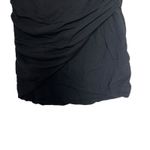 James Perse Black Cotton Jersey Ruched Tube Mini Skirt Size Large Photo 2
