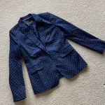 Banana Republic NEW Navy Blue Blazer Suit Jacket Size 4 Work Cotton Blend NWOT Photo 1