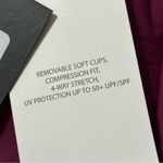 DKNY  Size 10 Dark Pink Bordeaux Ruffle Plunge Tummy Control One Piece Swimsuit Photo 5