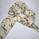 FLORAL Chiffon 2 in 1 Tie Bow Scrunchie Hair Accessory Green Photo 1