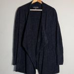 Barefoot Dreams Bamboo Chic Lite Open Front Cardigan Sweater Women's S/M Black Photo 2