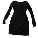 Meshki  Black Leopard Print Seara Devorah Mini Bodysuit Dress Size Small Photo 7