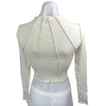 Urban Outfitters  Sunray Seamed White Cream Mock Neck Knit Crop Sweater Top XS Photo 1