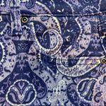 NYDJ  for Chico’s Blue and Purple Paisley Scroll Skinny Cropped Ankle Jean New Photo 9