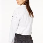 Tinseltown NWT  Ripped Embellishments White DenimJacket Photo 4
