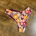 ZARA NWT Floral Print Bikini Bottoms Sz Large Cheeky High Rise Photo 6