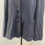 Talbots Vintage Tailored Blazer Jacket 16 Navy Blue Classic Dark Academia Coat Photo 5