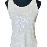 Jennifer Lopez   Cream Sequin Tank Top Photo 0