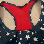 WAVE LIFE Women XS AMERICAN LEGGINGS and SPORT BRA SET STARS GRADIENT EFFECT Red Photo 5