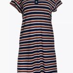 Madewell  striped Henley dress L Photo 2