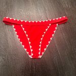 Lovers + Friends Adrift Swim Bikini Bottom in Fiery Red Sz M Photo 2