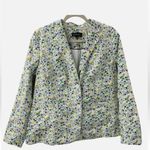 Talbots  14 Cotton Ditzy Floral Blazer Photo 2