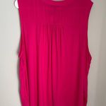 PaperMoon NWT  StitchFix Pink Magenta Ryan Button Tank Blouse (Size 3X) Photo 5