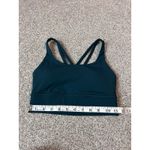 Lululemon  Strappy Back Sports Bra Teal Green Athletic‎ Workout Top Size 4 Photo 4