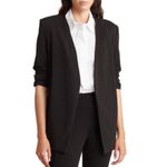 T Tahari NWT Collarless Open Front Blazer Black SZ-2X Photo 1