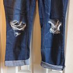 American Eagle  | Basic “Tomgirl” Distressed Cuffed Jeans Size 12 Photo 1