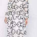 Joie NWT $445  Alpheus Floral Eyelet Cold Shoulder Ruffled Dress XS Photo 2