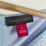 Vince Camuto Light Blue Cap Sleeve Tie Front Blouse Women's Size Small S Photo 4