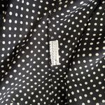 ZARA Polka Dot Button Down Keyhole Back Collared Blouse Black White Size Small Photo 12