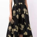 Notte Strapless Black And Gold Formal Dress Photo 0