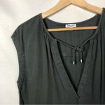 Splendid  Crosshatch Dark Gray Fringe Hem Mini Dress XS Photo 3