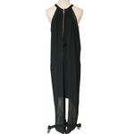 Venus  Women's Sleeveless Sheer Casual Trendy High Low Hem Dress Black Size 10 Photo 6