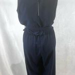 Carolina belle navy belted cropped jumpsuit size 4 Photo 2
