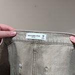 Abercrombie & Fitch Tan Jean Shorts Mid Rise Size 8 Photo 5