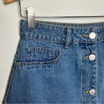 Noisy May  short denim skater skirt size small button front Photo 1