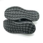 Womens Athletic Sneakers Knit Lace Up Marled Black Gray Size 38 US 7 Photo 3