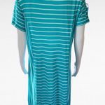 Ny&co NY& Turquiose White Stripe Vneck Swing Dress Size Large Photo 3