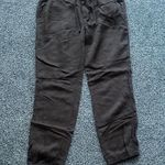 James Perse  size 3 Black Joggers zip button tie waist nwot lightweight Photo 0