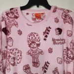 Strawberry shortcake fleece sweatshirt women's size XL Pink Photo 2